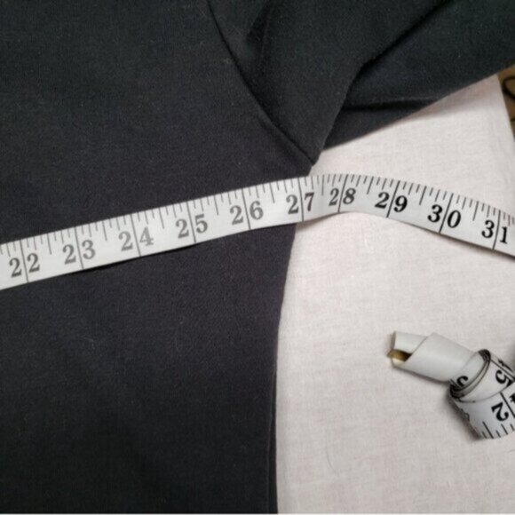 Good American Women's Black Sweatshirt Sheer Panel Sleeves Size 2XL - Picture 11 of 14